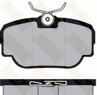 BRAKE ENGINEERING pa1046 -  Комплект тормозных колодок, дисковый тормоз